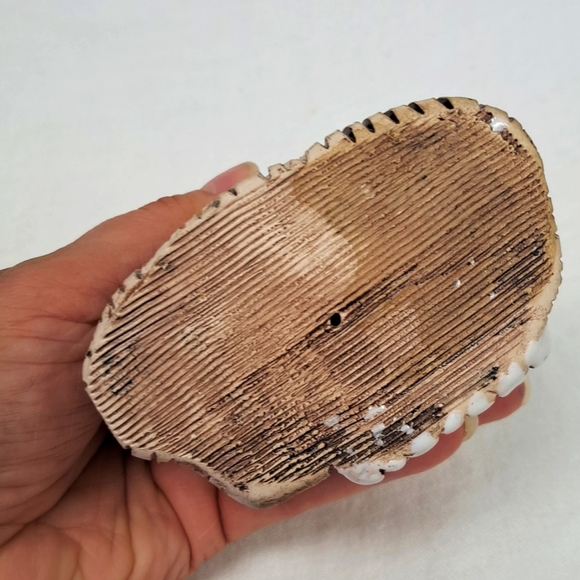 Vintage studio art pottery hand made partially glazedowl and baby - Picture 6 of 7